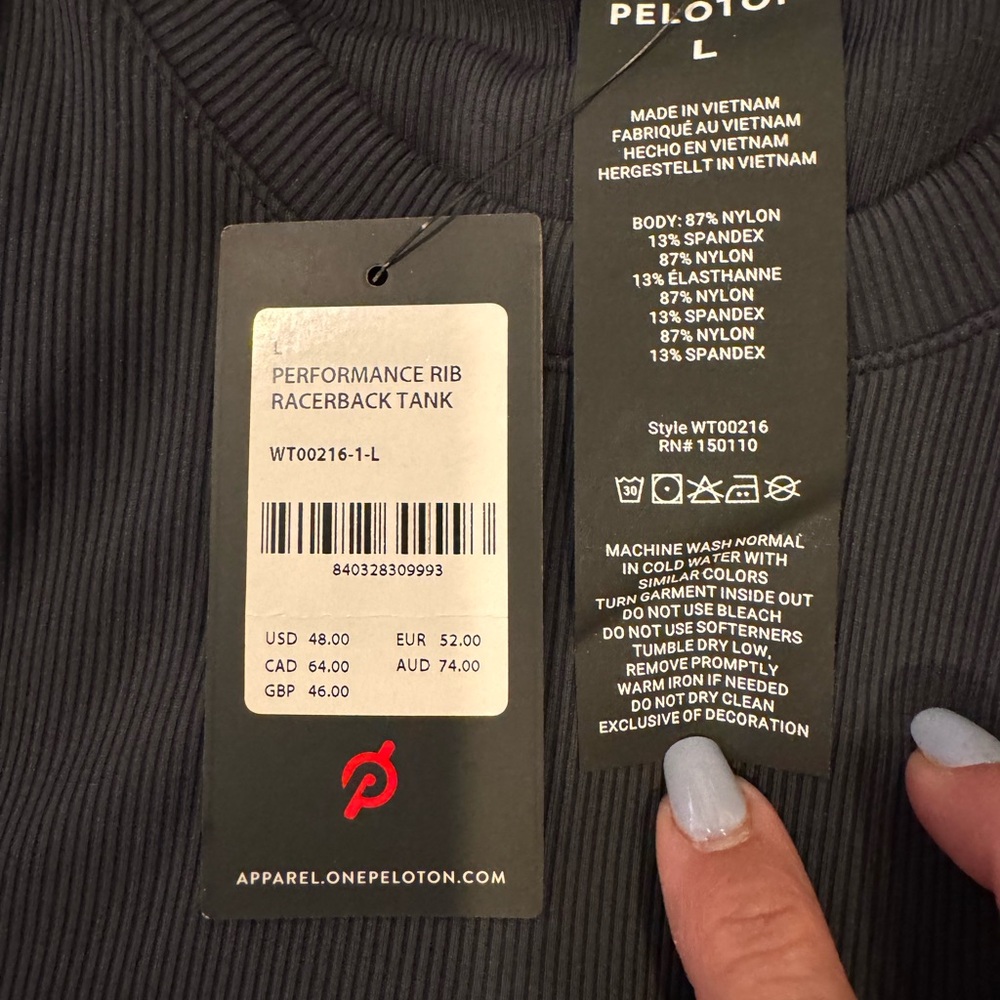 Peloton Performance Rib Racerback Tank - Picture 6 of 10